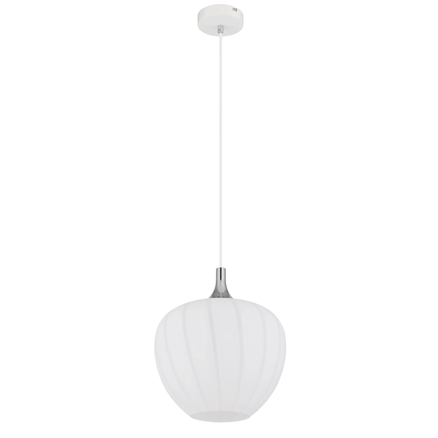 Globo - Пендел 1xE27/60W/230V Ø 29 см бял