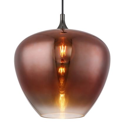 Globo - Пендел 1xE27/60W/230V Ø 40 см меден