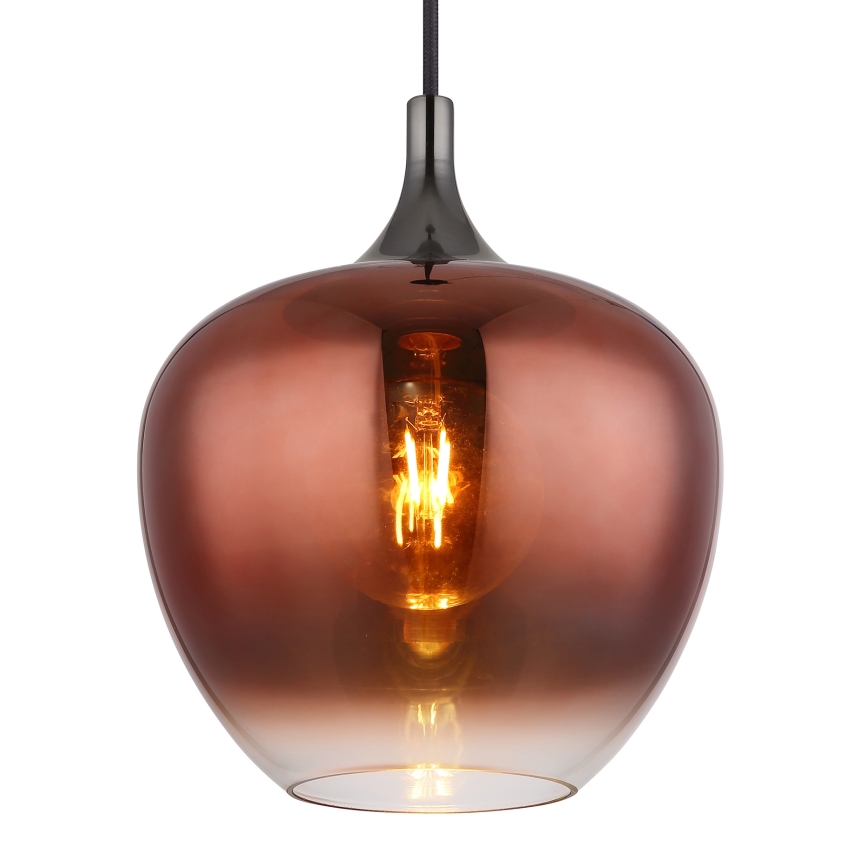 Globo - Пендел 1xE27/60W/230V Ø 24 см меден