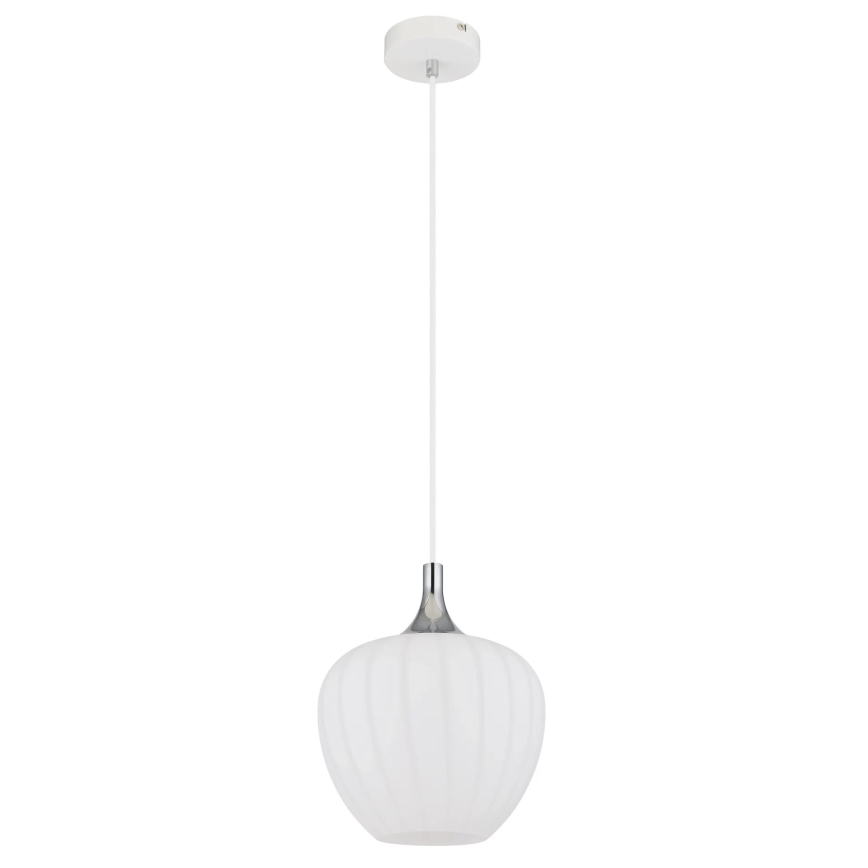 Globo - Пендел 1xE27/60W/230V Ø 24 см бял