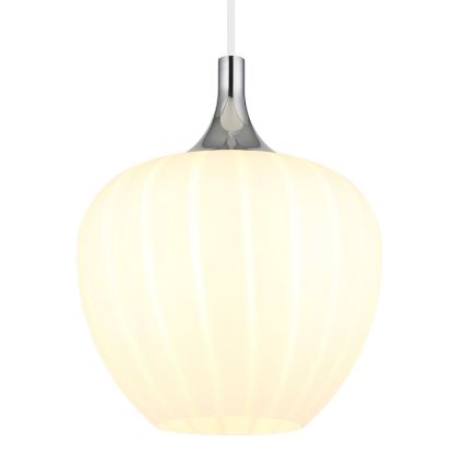 Globo - Пендел 1xE27/60W/230V Ø 24 см бял