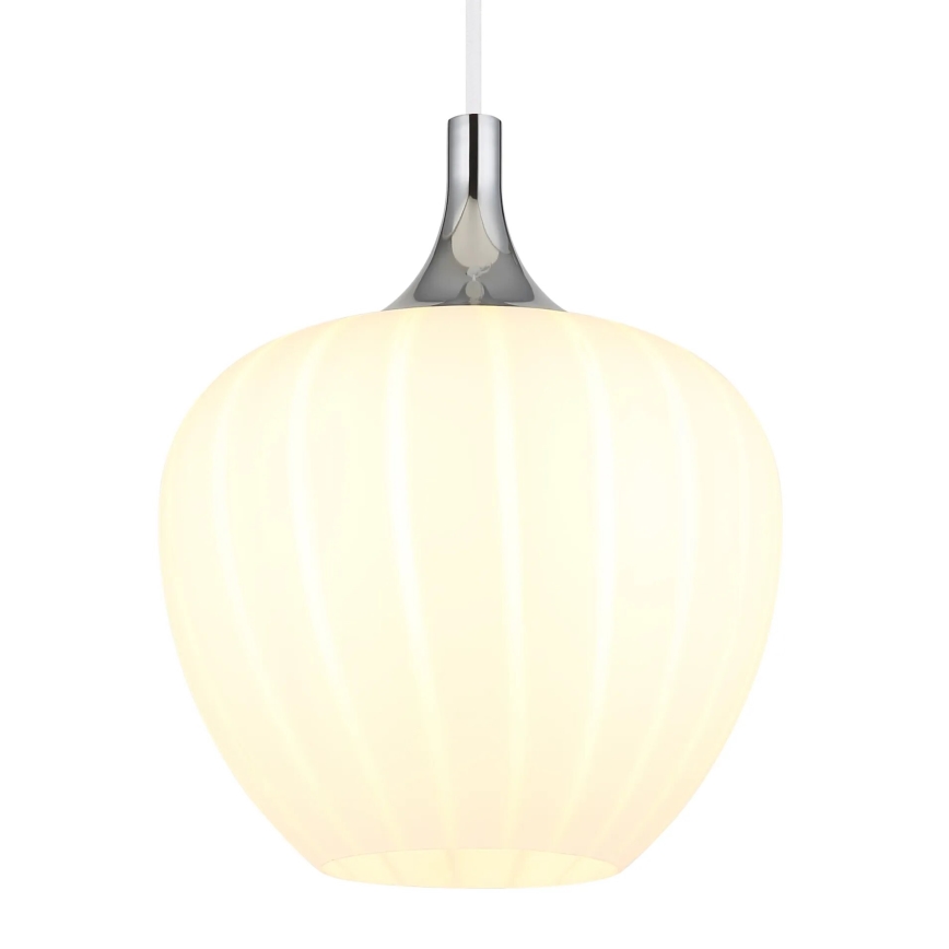 Globo - Пендел 1xE27/60W/230V Ø 24 см бял