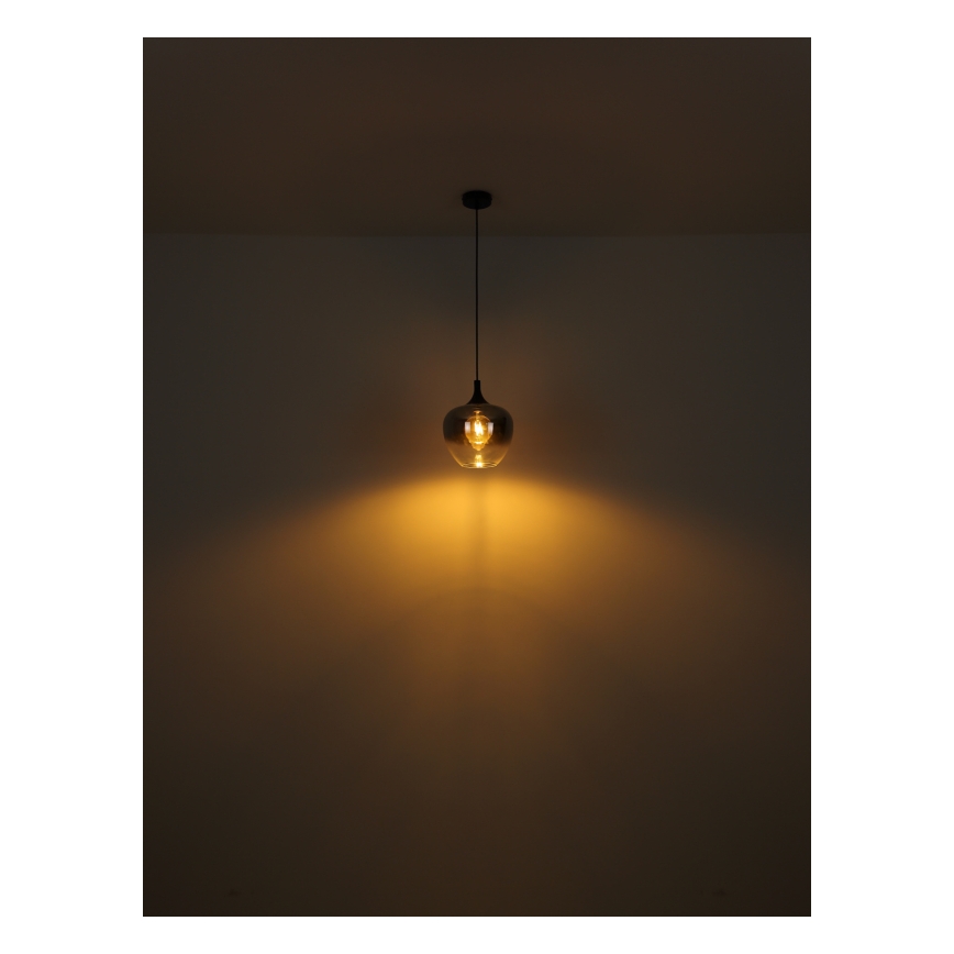 Globo - Лампион 1xE27/40W/230V черен/опушен