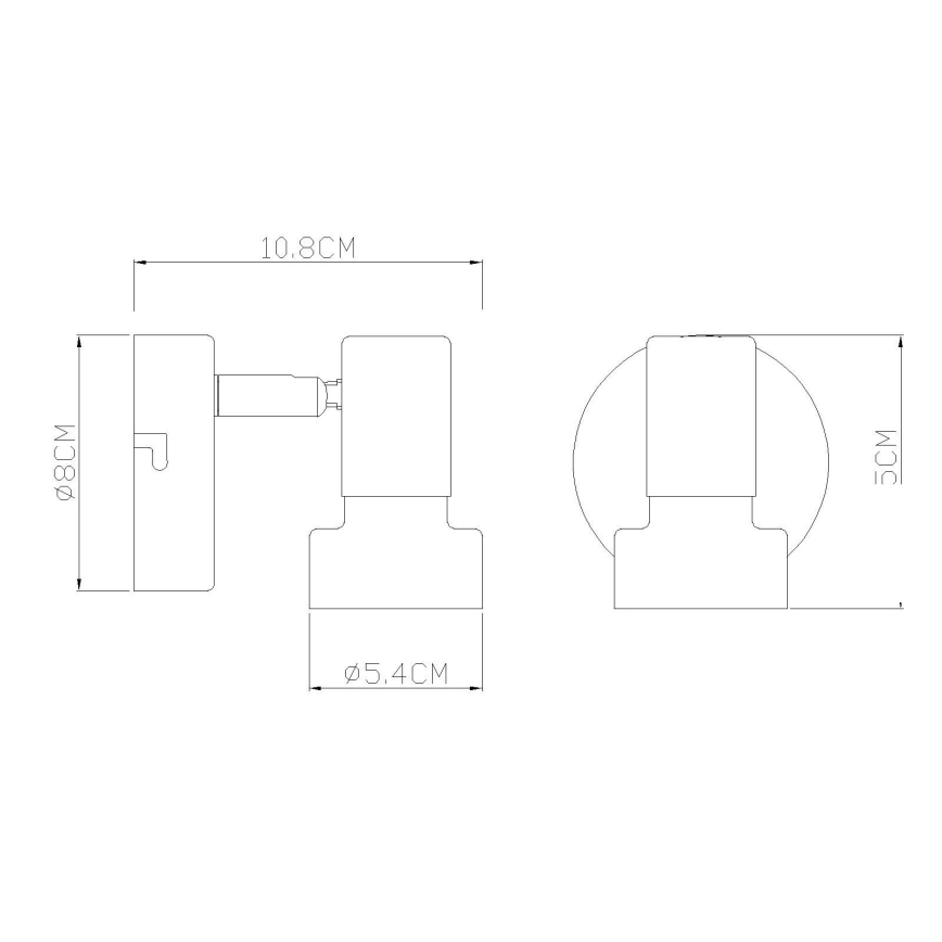 Globo - Настолна лампа 1xE27/40W/230V бял/антрацит