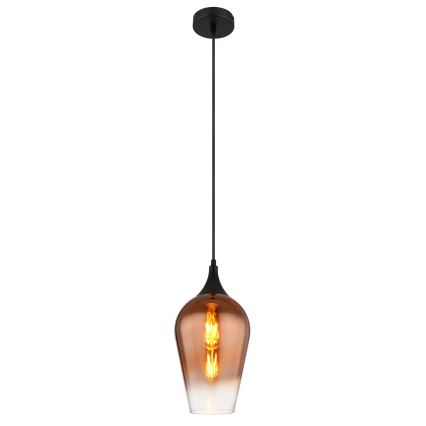 Globo - Пендел 1xE27/60W/230V Ø 18 см меден