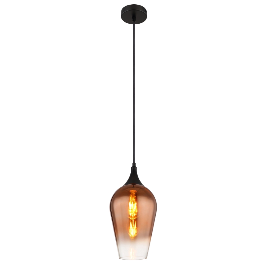 Globo - Пендел 1xE27/60W/230V Ø 18 см меден