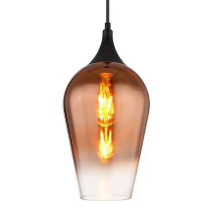 Globo - Пендел 1xE27/60W/230V Ø 18 см меден
