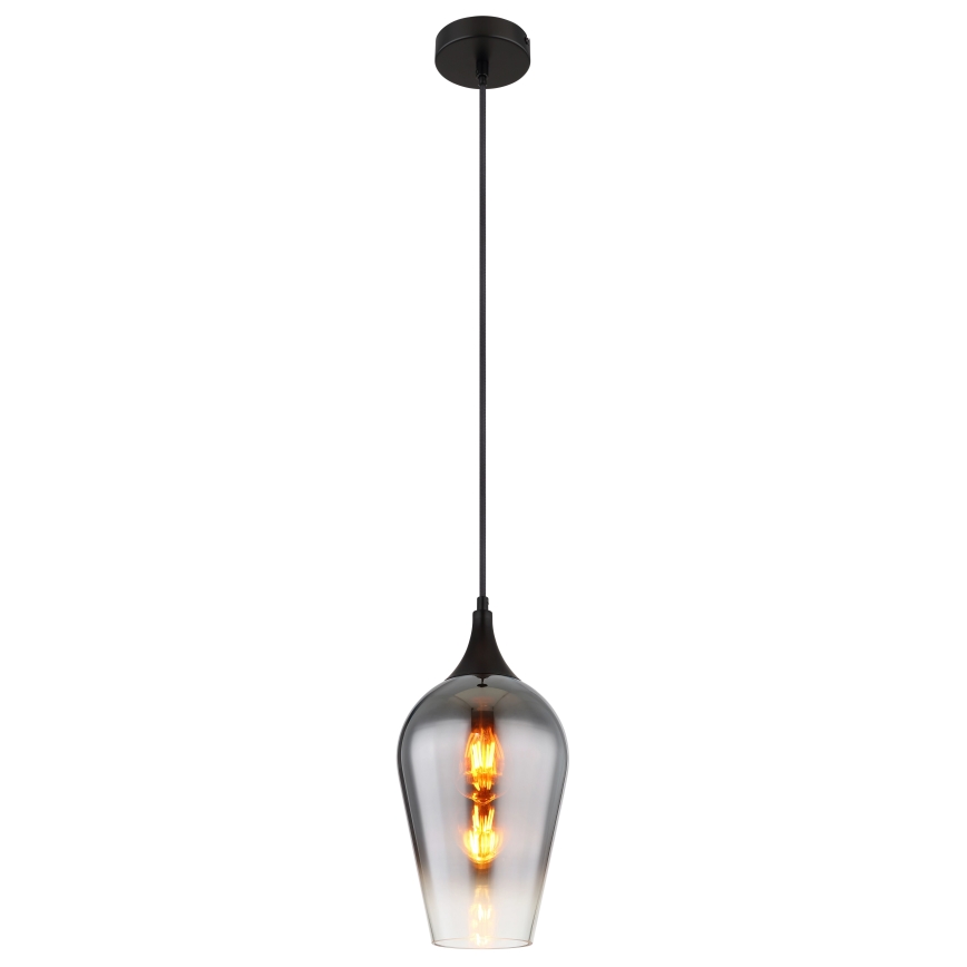 Globo - Пендел 1xE27/60W/230V Ø 18 см черен