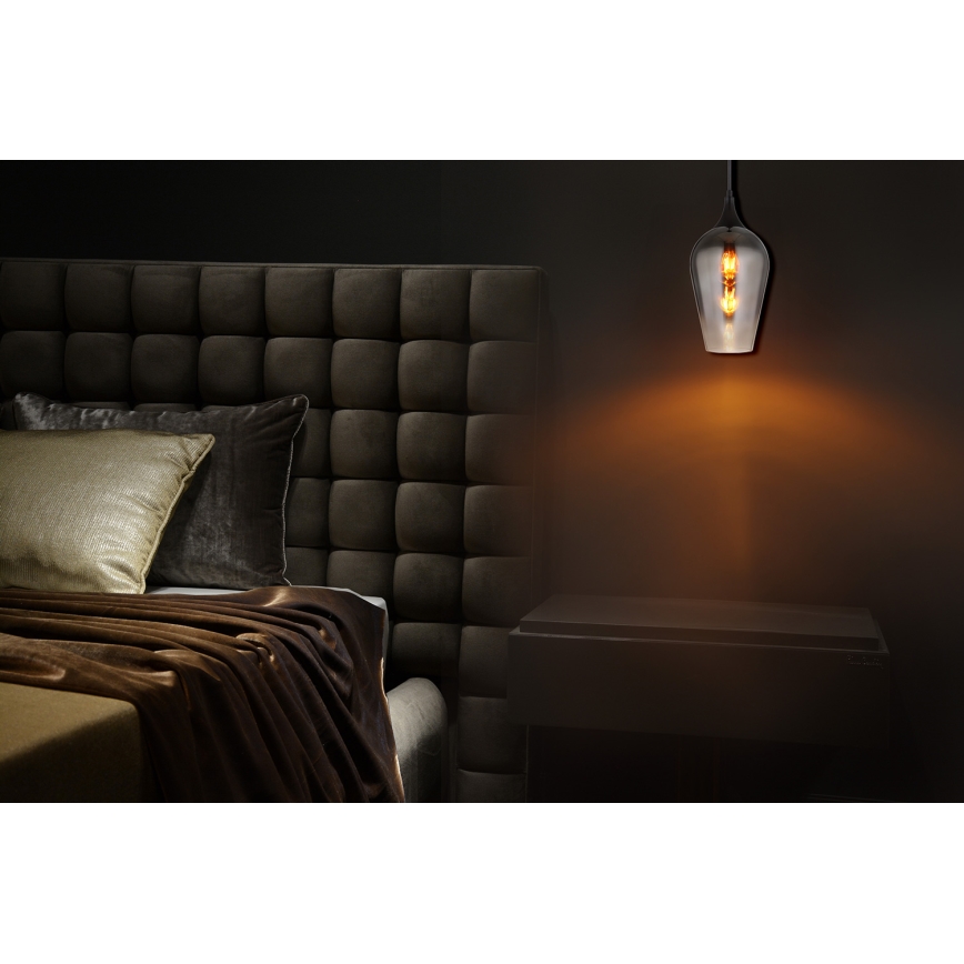 Globo - Пендел 1xE27/60W/230V Ø 18 см черен