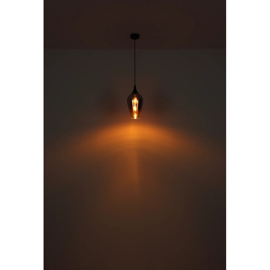 Globo - Пендел 1xE27/60W/230V Ø 18 см черен