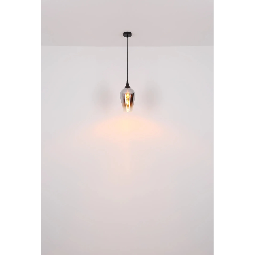 Globo - Пендел 1xE27/60W/230V Ø 18 см черен