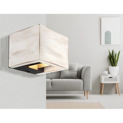 Globo - LED аплик LED/8W/230V кремав