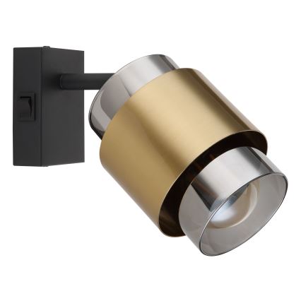 Globo - Спот аплик 1xE27/40W/230V черен/месинг