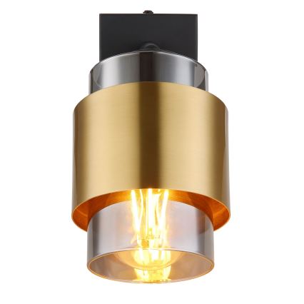 Globo - Спот аплик 1xE27/40W/230V черен/месинг