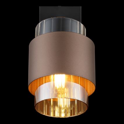Globo - Стенно точково осветително тяло 1xE27/40W/230V черно/бронзово