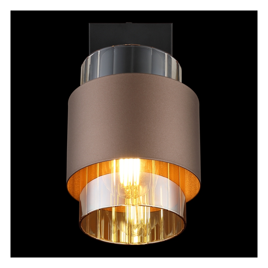 Globo - Стенно точково осветително тяло 1xE27/40W/230V черно/бронзово