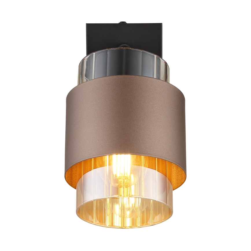 Globo - Стенно точково осветително тяло 1xE27/40W/230V черно/бронзово