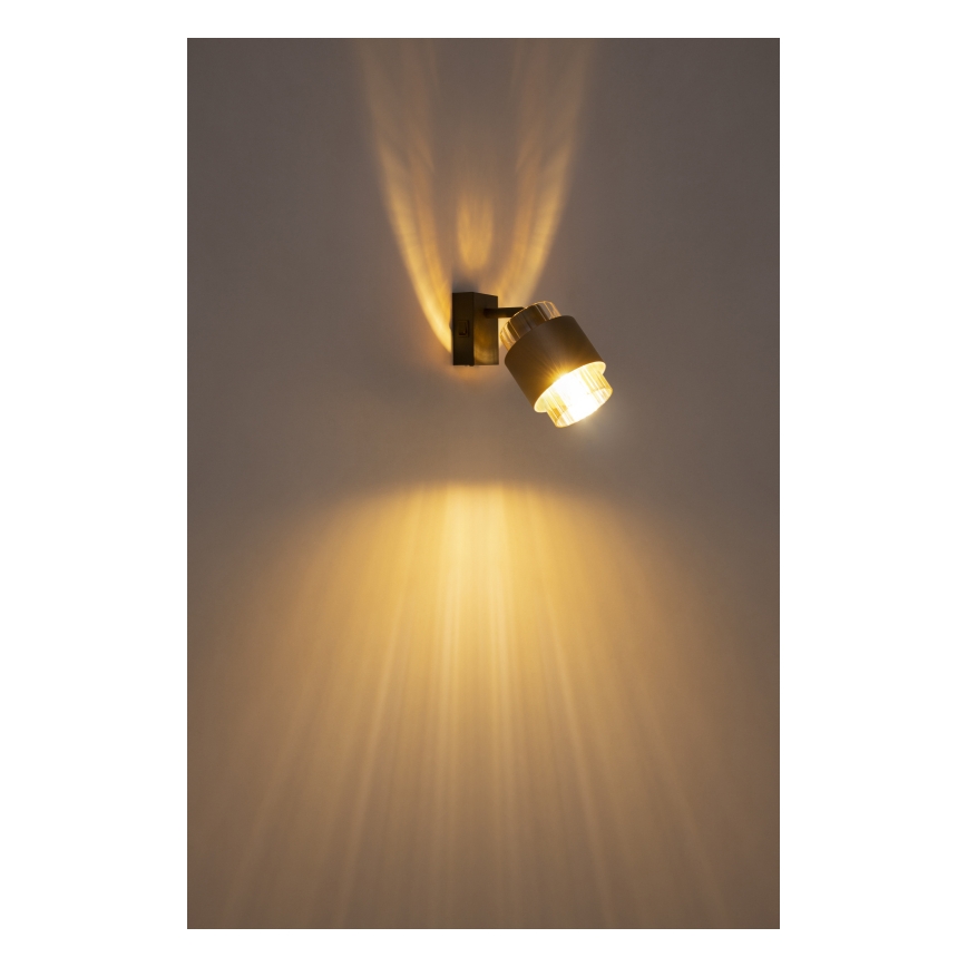 Globo - Стенно точково осветително тяло 1xE27/40W/230V черно/бронзово