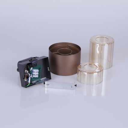 Globo - Стенно точково осветително тяло 1xE27/40W/230V черно/бронзово