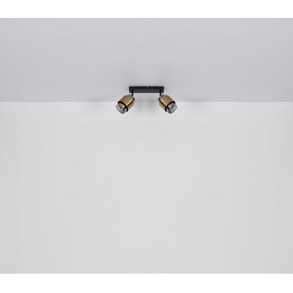 Globo - Спот 2xE27/40W/230V черен/месинг