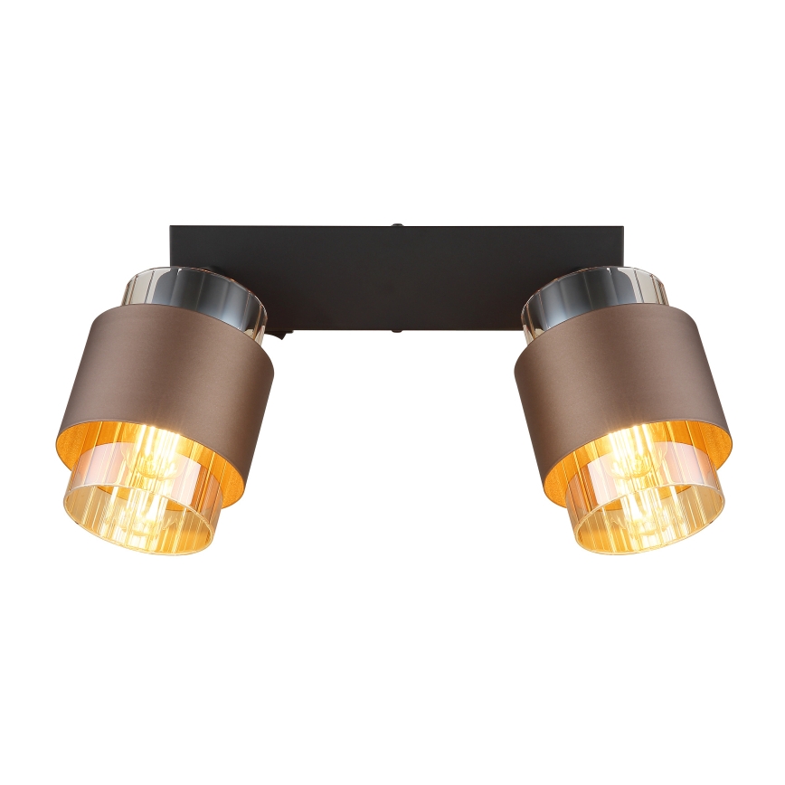 Globo - Точково осветително тяло 2xE27/40W/230V черно/бронзово