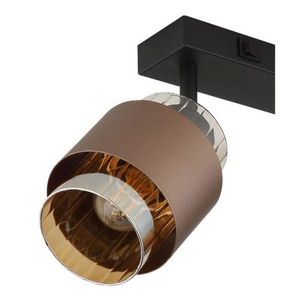 Globo - Точково осветително тяло 2xE27/40W/230V черно/бронзово