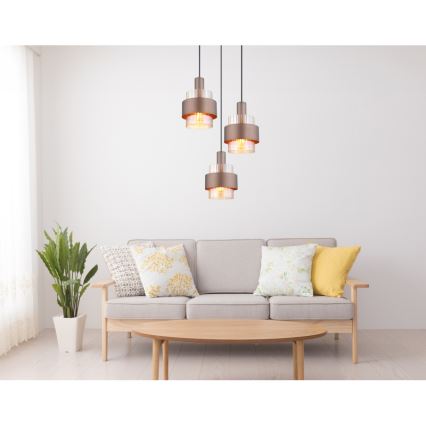 Globo - Полилей на кабел 3xE27/60W/230V