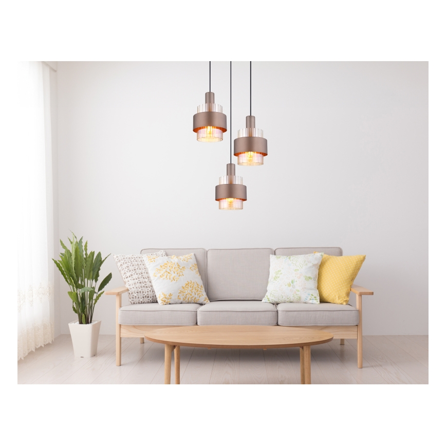 Globo - Полилей на кабел 3xE27/60W/230V