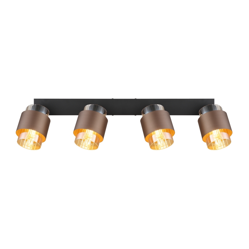 Globo - Спот осветително тяло 4xE27/40W/230V черно/бронзово