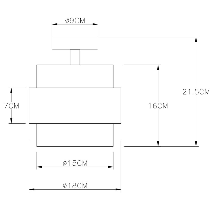 Globo - Лампа 1xE27/60W/230V черна/месинг