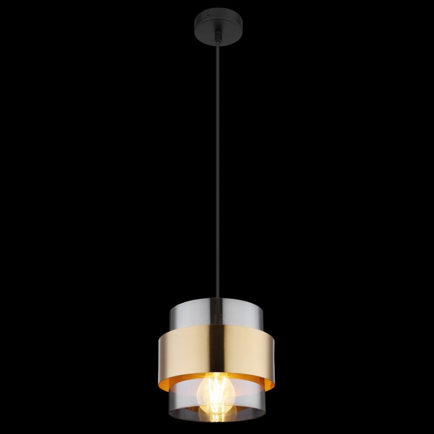 Globo - Пендел 1xE27/60W/230V черен/месинг