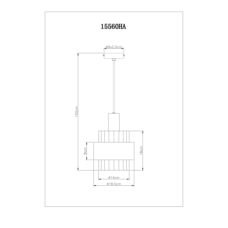 Globo - Пендел 1xE27/60W/230V Ø 18,5 см