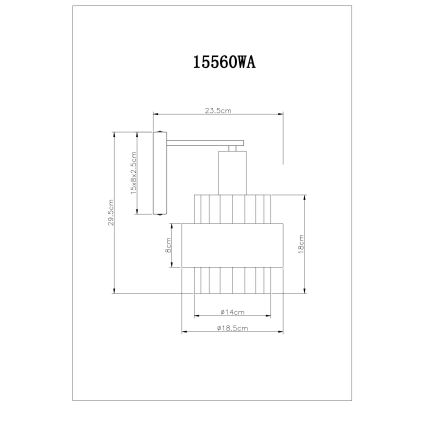 Globo - Стенно осветително тяло 1xE27/60W/230V