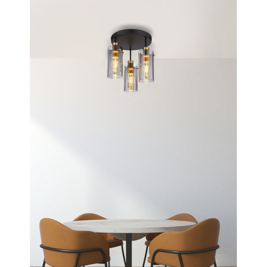Globo - Полилей за повърхностен монтаж 3xE27/40W/230V