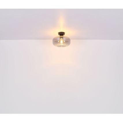 Globo - Полилей за повърхностен монтаж 1xE27/40W/230V Ø 28 см сив