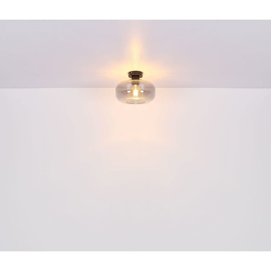 Globo - Полилей за повърхностен монтаж 1xE27/40W/230V Ø 28 см сив