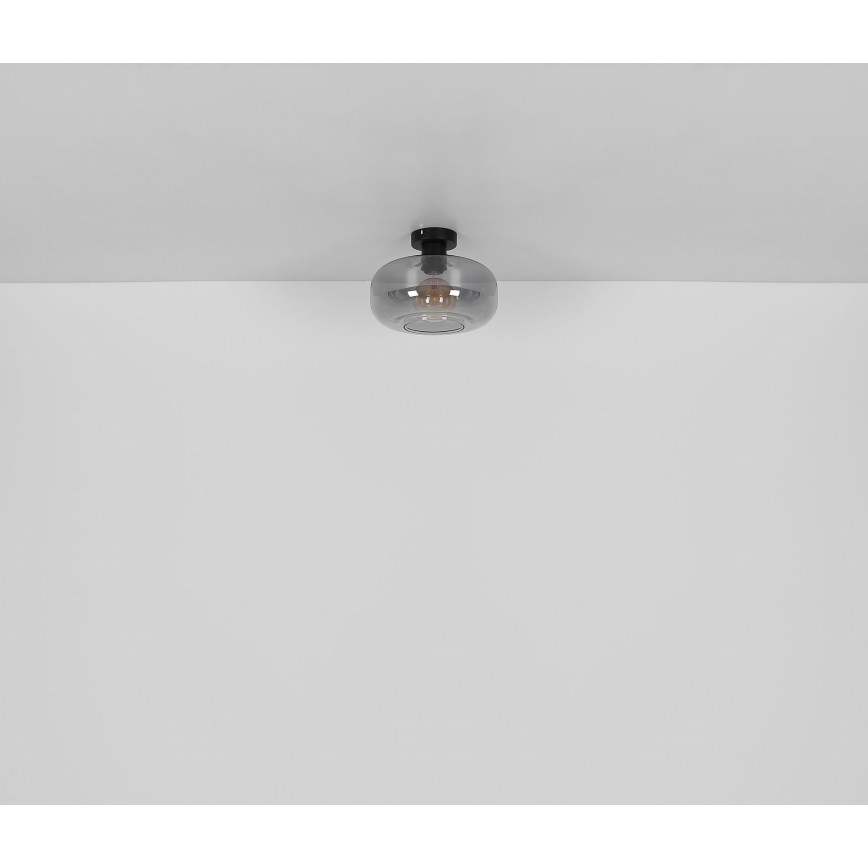 Globo - Полилей за повърхностен монтаж 1xE27/40W/230V Ø 28 см сив