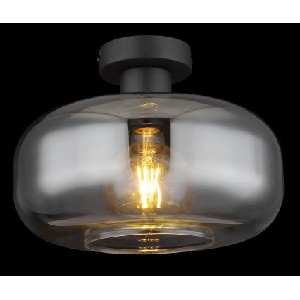 Globo - Полилей за повърхностен монтаж 1xE27/40W/230V Ø 28 см сив