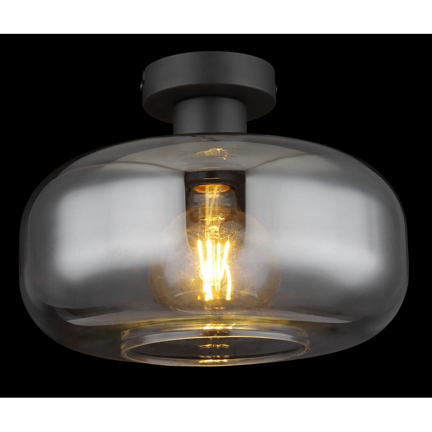 Globo - Полилей за повърхностен монтаж 1xE27/40W/230V Ø 28 см сив