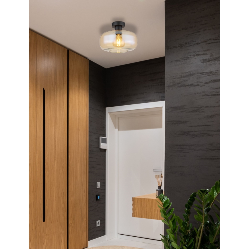 Globo - Полилей за повърхностен монтаж 1xE27/40W/230V Ø 28 см прозрачен