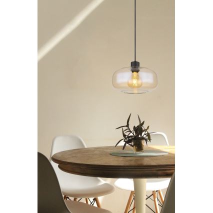 Globo - Пендел 1xE27/40W/230V Ø 28 см прозрачен