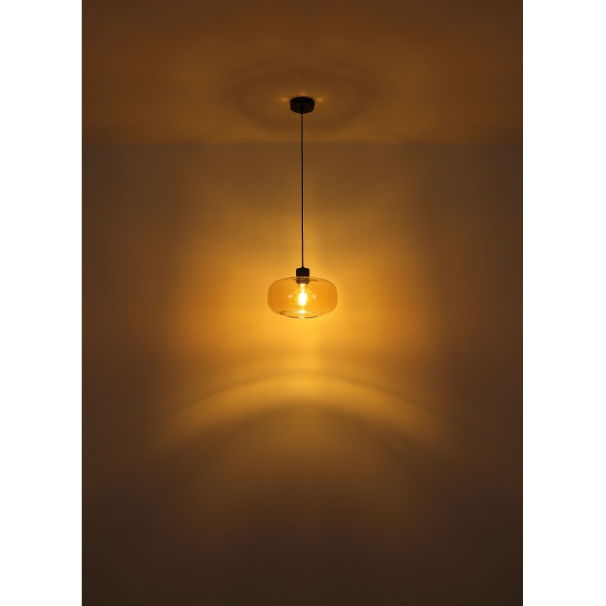 Globo - Пендел 1xE27/40W/230V Ø 28 см прозрачен