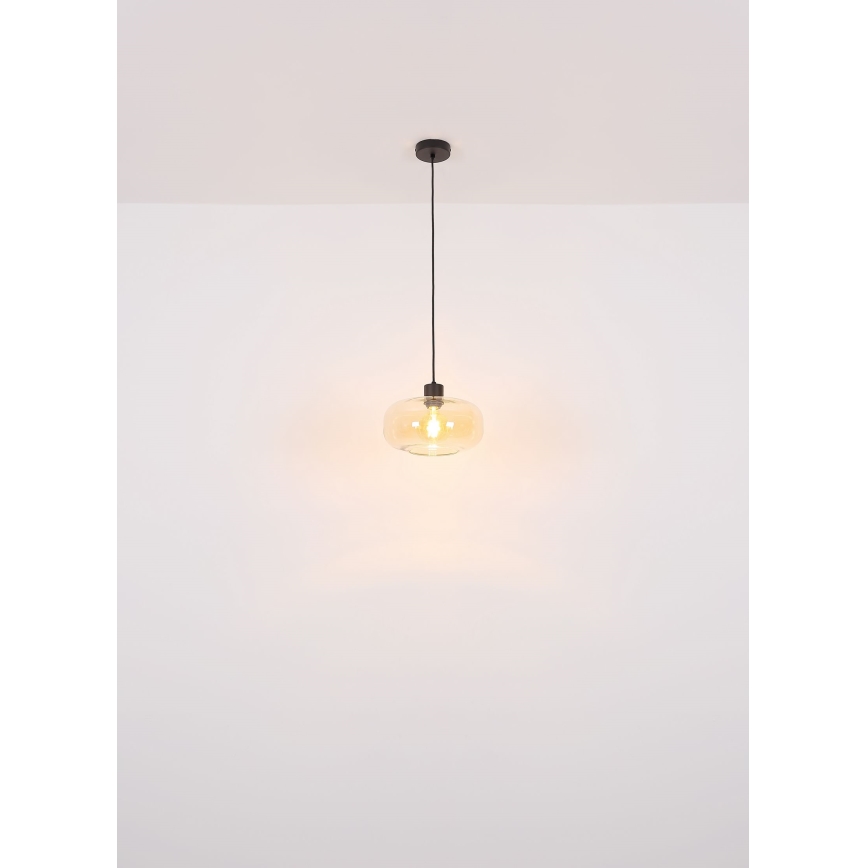 Globo - Пендел 1xE27/40W/230V Ø 28 см прозрачен