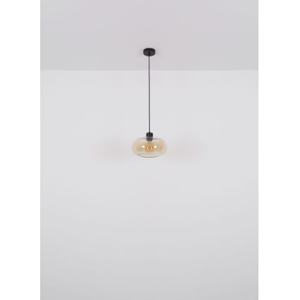 Globo - Пендел 1xE27/40W/230V Ø 28 см прозрачен
