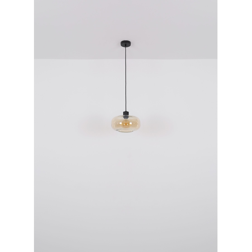 Globo - Пендел 1xE27/40W/230V Ø 28 см прозрачен