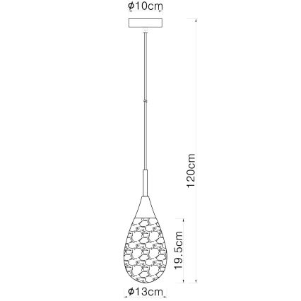 Globo - Пендел 1xE14/9W/230V