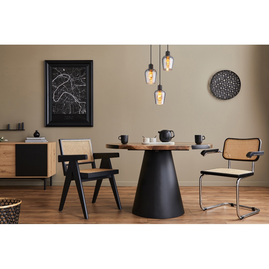 Globo - Пендел 3xE27/40W/230V Ø 28,5 см черен