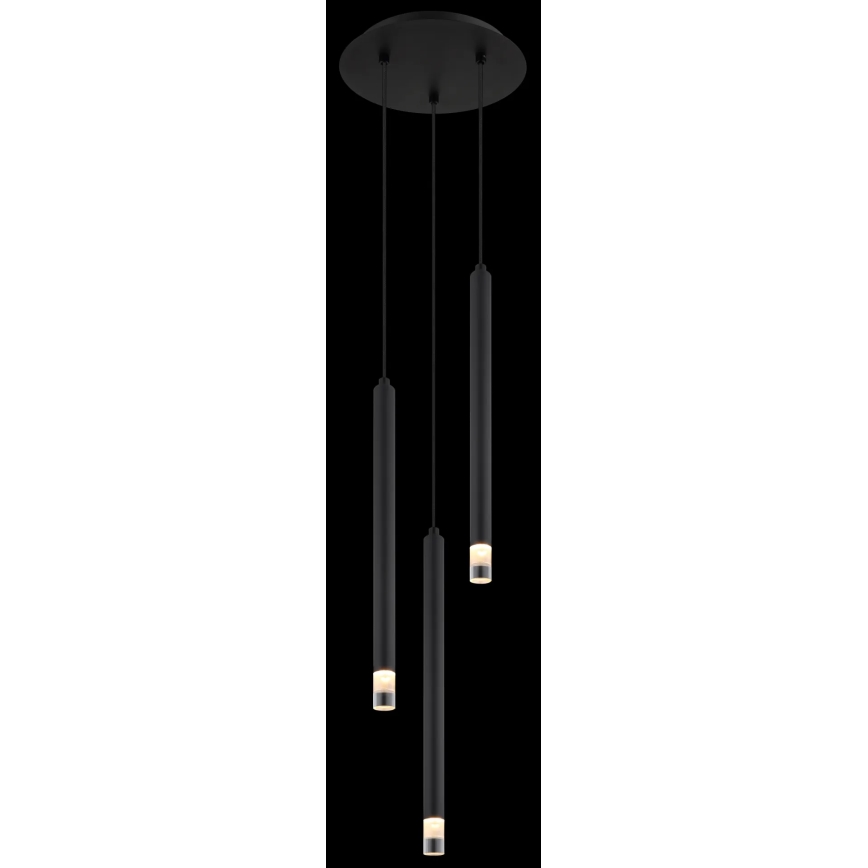 Globo - Пендел 3xG9/4W/230V Ø 24 см черен