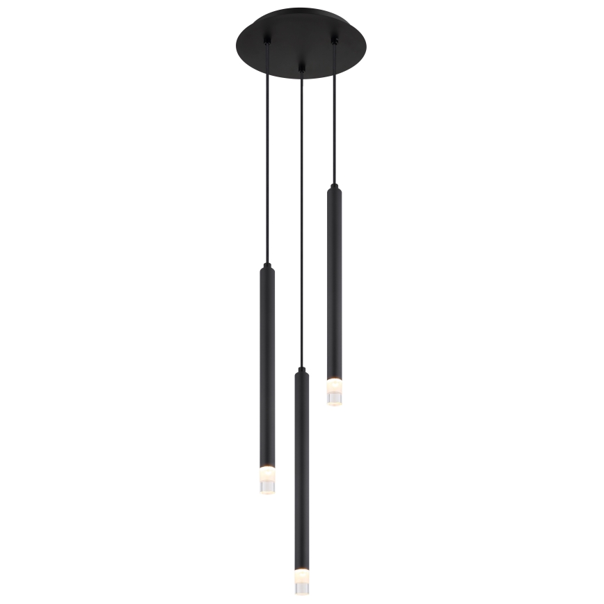 Globo - Пендел 3xG9/4W/230V Ø 24 см черен