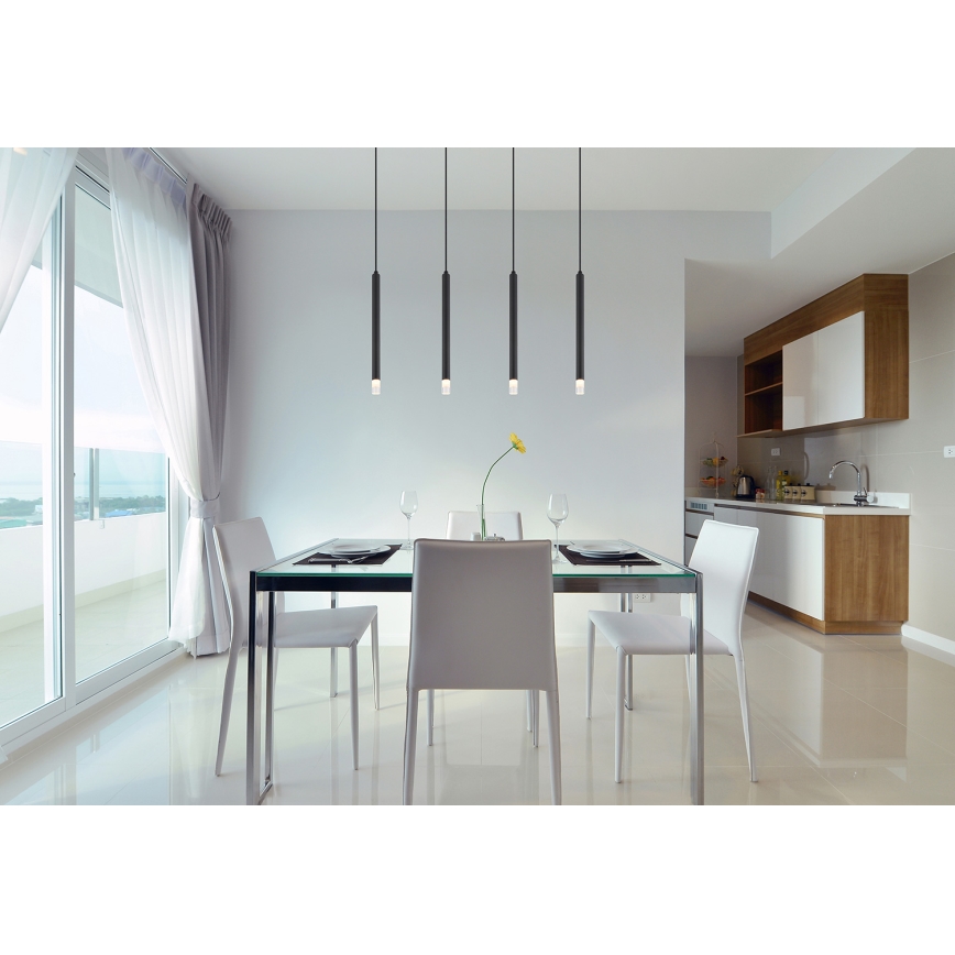 Globo - Пендел 4xG9/4W/230V черен